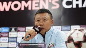 北내고향 첫 기자회견…리유일 감독 “응원단 상관 안 해, 오직 경기에만 집중”