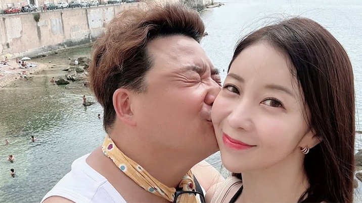 원진서, ♥윤정수 입맞춤에 행복…“사랑하는 여보랑”