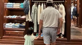 이병헌, 늦둥이 딸 손잡고 쇼핑…이민정 “뭐 살려고?”