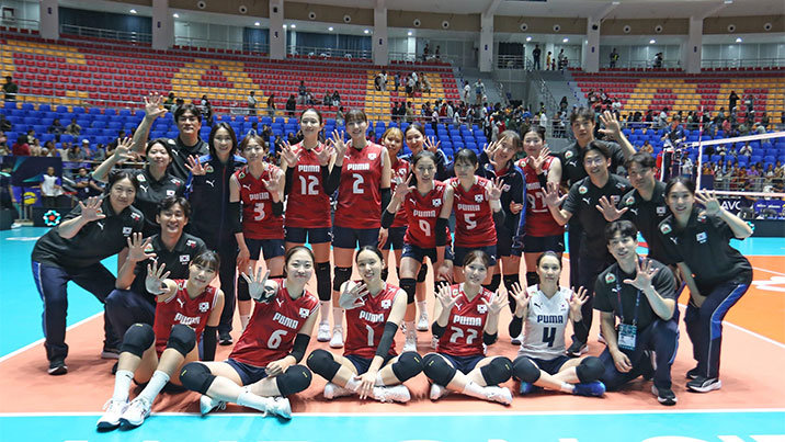 ‘차상현호’ 여자배구, AVC컵 결승행…베트남 3-0 완파