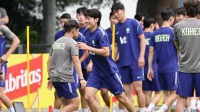 한국 대표팀 ‘완전체’에 주전 경쟁·긴장감…배준호·김태현까지 합류