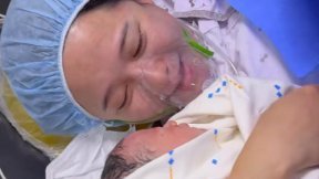 남보라, 15일 눈물의 득남…“양수 없다는 말에 응급 제왕절개”