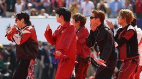BTS, 월드컵 결승 무대 장식…첫 하프타임쇼 빛냈다
