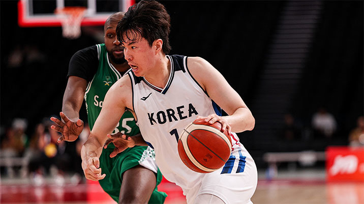 韓 남자 농구 대표팀, 조별리그 1차전서 사우디 82-66 완파