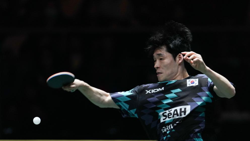 탁구 장우진, WTT 첫 대회서 세계 5위 뫼레고르 꺾고 4강 진출