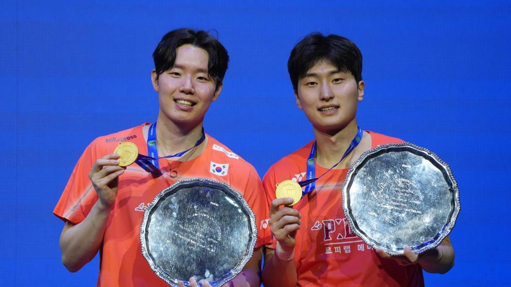 서승재-김원호, 전영오픈 2연패… 韓남자 복식 40년 만의 쾌거