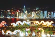 반환앞둔 홍콩의 밤