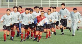 한국축구대표팀 훈련모습