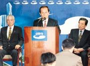 “대통령 탈당요구”회견