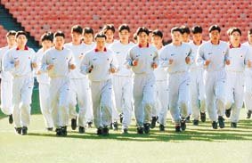 결전 준비하는 태극전사들