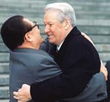 장쩌민(左)-옐친