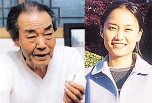 ▲미당과 김정안기자