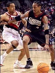 아이버슨(오른쪽)과 스타우더 마이어