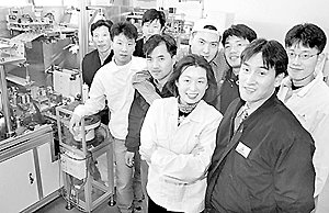 아미티에 김정식사장(가운데)과 직원들