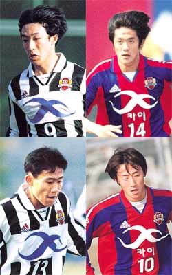 왼쪽 위부터 시계방향으로 최태욱, 박용호, 박성호, 최원권