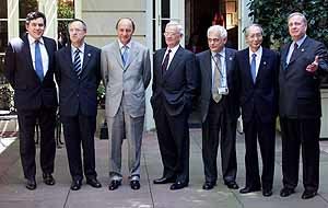 G7 재무회담에 참가한 7개국 재무장관들