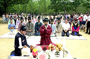 사극 '명성황후'의 기우제 장면