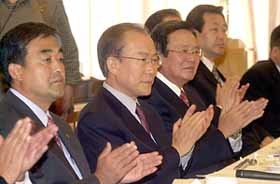 노총위원장단과 간담회