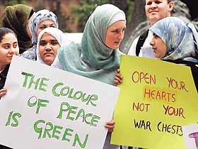 호주 시드니의 反戰 집회