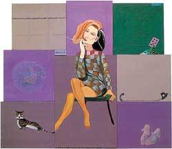 '하루 보내기', 149X145cm