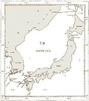 국제수로기구(IHO)가 1953년 발간한 ‘해양의 경계’세번째 개정판에 실린 지도.