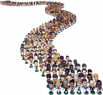 세계 축구스타 점토 인형