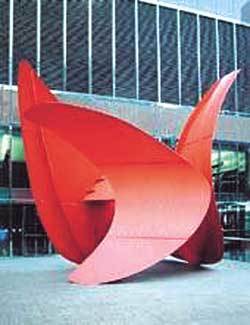 알렉산더 칼더의 '휘어진 추진장치'