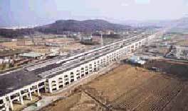 아산신도시 1단계 사업지구로 개발될 고속철도 역사 주변 전경.