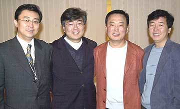 왼쪽부터 김정상 김형준 권혁조 강우석씨