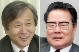 전성철씨(왼쪽) 이어령씨
