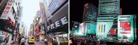 생기를 되찾고 있는 명동 / 중저가 패션 전문상가들로 특화된 동대문시장