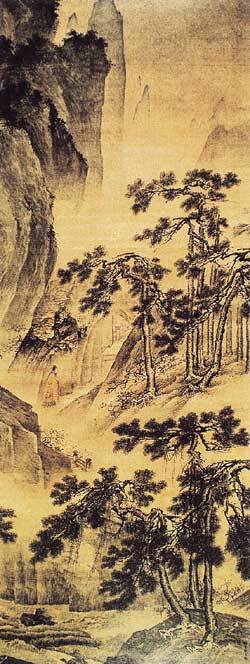 중국 명나라때 화가 대진(戴進)이 그린'동천문도(洞天問道)'