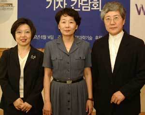 백자현 노정혜 교수와 오세화 박사(왼쪽부터).
