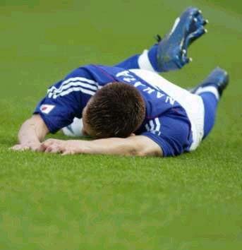 ‘쓰러진 일본의 중원 지휘자 나카타.’미야기로이터뉴시스