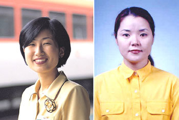 첫 여성 여객전무가 된 이은진(왼쪽), 이은난씨-연합