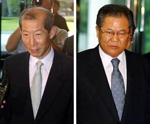 신승남 전 검찰총장(왼쪽)과 김대웅 광주고검장 - 김동주기자, 변영욱기자