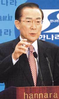 이회창 한나라당 대통령후보 - 서영수기자