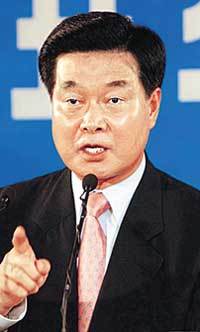 민주당 한화갑 대표 - 박경모기자