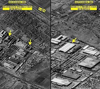 이라크 파괴됐던 미사일 부품공장 재건 - 이라크AP연합
