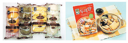 호호 불어가며 먹는 호빵과 어묵의 계절이 왔다. 호빵은 모양이 길쭉해지거나 분홍색으로 치장한 제품까지 종류가 다양해졌고, 어묵은 종류별로 골라 컵에 담아 가져가는 '테이크 아웃'용 제품이 나왔다. 사진제공 LG25