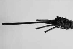 광주 신창동 유적에서 출토된 수레바퀴의 일부./사진제공 국립광주박물관