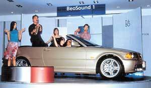 수입차 회사 BMW코리아가 덴마크 오디오 전문업체 B&O와 손잡고 BMW 전시장에서 B&O 오디오 제품을 선보이는 쇼를 갖고 있다. BMW코리아 제공