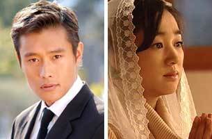 SBS ‘올인’의 김인하(이병헌. 왼쪽)와 MBC ‘러브레터’의 은하(수애). -사진제공 SBS