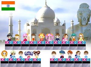 케이블TV 퀴즈전문 채널 ‘퀴니’가 21일부터 방영할 프로그램 ‘생방송! 아바타 세계여행’. 시청자가 자신의 아바타를 만들어 실시간으로 문제를 푸는 쌍방향 프로그램이다. 사진제공 온미디어