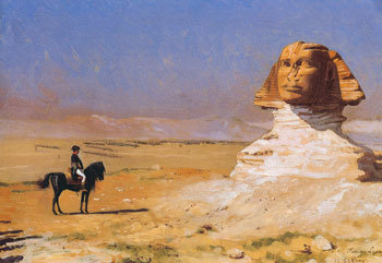 ‘오이디푸스(스핑크스의 수수께끼를 푼 테베 왕) 또는 이집트에서의 보나파르트 장군.’ 장 레옹 제롬 그림.