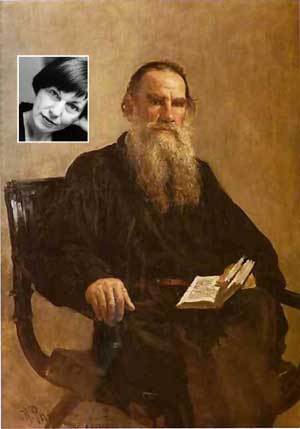 공쿠르상 수상작가 파스칼 로즈는 ‘로즈의 편지’에서 지난 세기의 문호 톨스토이에게 보내는 서간 형식으로 투병생활의 고통과, 위안을 털어놓는다. 일리아 레핀의 유화 ‘톨스토이’와 작가 파스칼 로즈(왼쪽 위).동아일보 자료사진