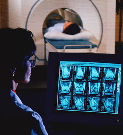 인간 정서의 실체를 밝히기 위해 fMRI로 뇌를 스캔하는 모습. -동아사이언스 자료사진