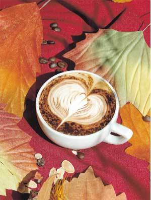 바리스타 스톰이 에스프레소 커피에 우유와 초콜릿을 붓고 모양을 낸것. 커피에 모양을 내기 위해서는 고도의 기술이 필요하다. -이종승기자 urisesang@donga.com