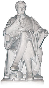맨체스터 시청에 있는 돌턴의 동상.