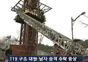 KBS는 21일 ‘뉴스 9’에서 다음날 ‘정오 뉴스’까지 15여시간 동안 고공낙하 놀이기구 사고로 구조대원과 탑승객이 추락하는 장면을 일곱 차례나 반복 방영했다. KBS 화면 촬영